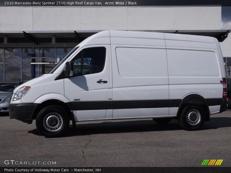 Arctic White / Black 2010 Mercedes-Benz Sprinter 2500 High Roof Cargo Van