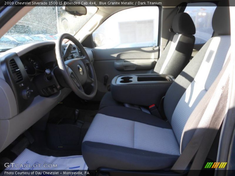 Blue Granite Metallic / Dark Titanium 2009 Chevrolet Silverado 1500 LS Extended Cab 4x4