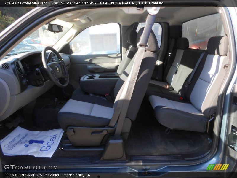 Blue Granite Metallic / Dark Titanium 2009 Chevrolet Silverado 1500 LS Extended Cab 4x4