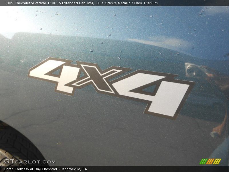 Blue Granite Metallic / Dark Titanium 2009 Chevrolet Silverado 1500 LS Extended Cab 4x4