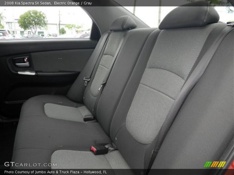 Electric Orange / Gray 2008 Kia Spectra SX Sedan