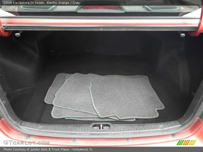 Electric Orange / Gray 2008 Kia Spectra SX Sedan