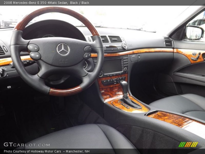 Black / Black 2008 Mercedes-Benz E 350 4Matic Sedan