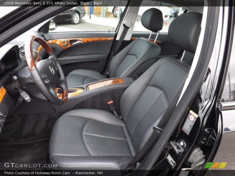Black / Black 2008 Mercedes-Benz E 350 4Matic Sedan