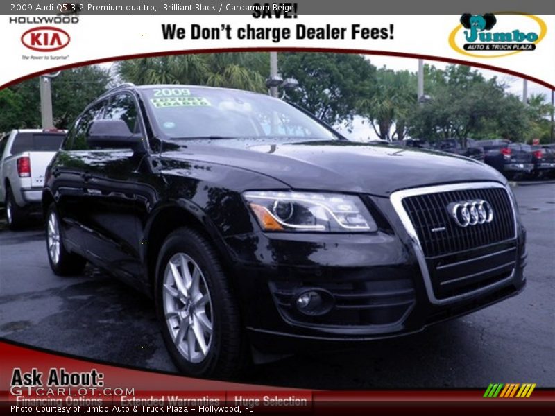 Brilliant Black / Cardamom Beige 2009 Audi Q5 3.2 Premium quattro