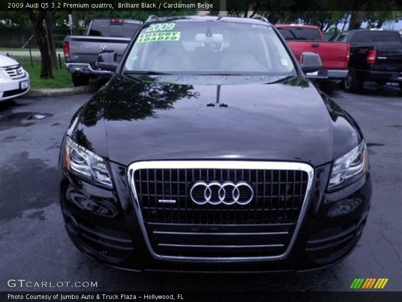 Brilliant Black / Cardamom Beige 2009 Audi Q5 3.2 Premium quattro