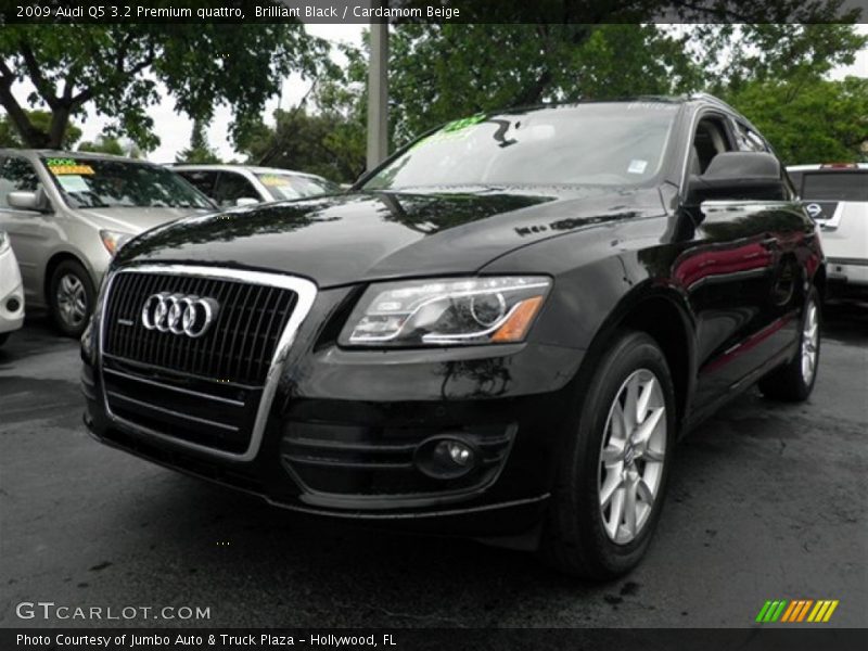 Brilliant Black / Cardamom Beige 2009 Audi Q5 3.2 Premium quattro