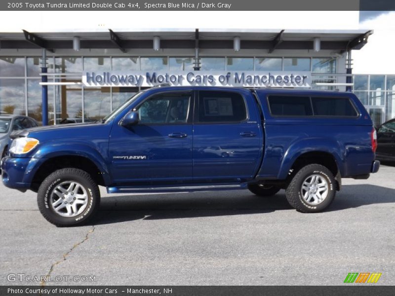 Spectra Blue Mica / Dark Gray 2005 Toyota Tundra Limited Double Cab 4x4