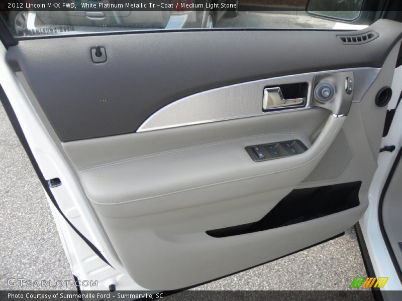 White Platinum Metallic Tri-Coat / Medium Light Stone 2012 Lincoln MKX FWD