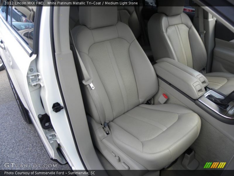 White Platinum Metallic Tri-Coat / Medium Light Stone 2012 Lincoln MKX FWD