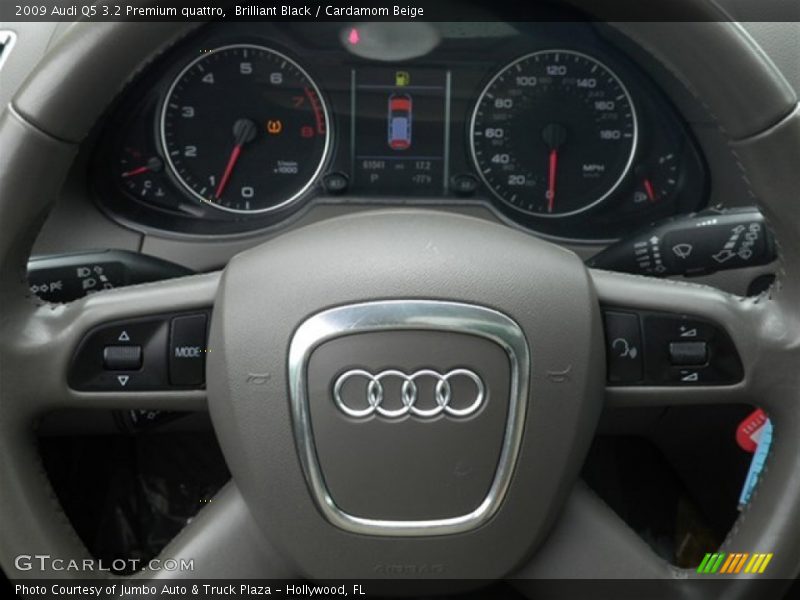 Brilliant Black / Cardamom Beige 2009 Audi Q5 3.2 Premium quattro