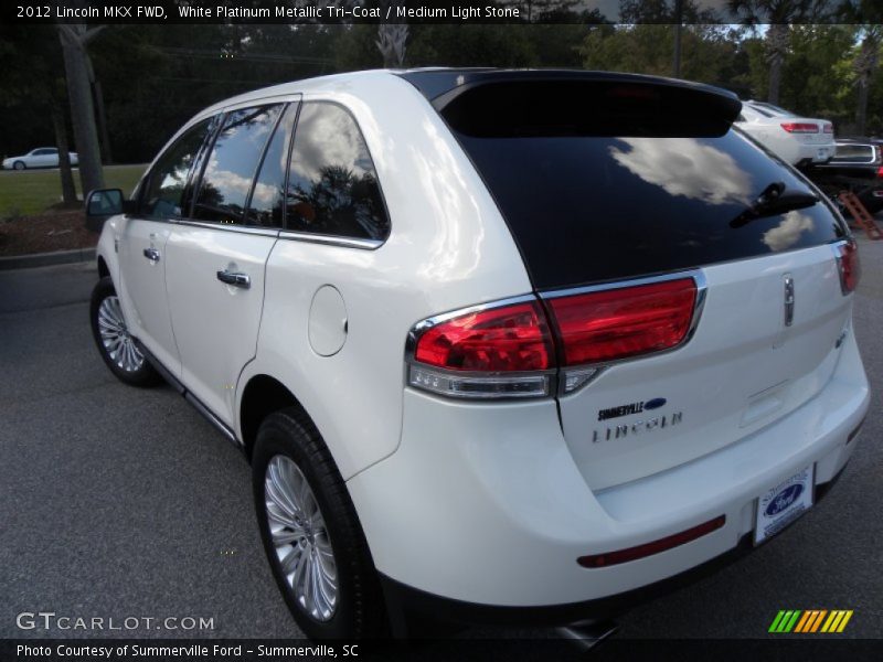 White Platinum Metallic Tri-Coat / Medium Light Stone 2012 Lincoln MKX FWD