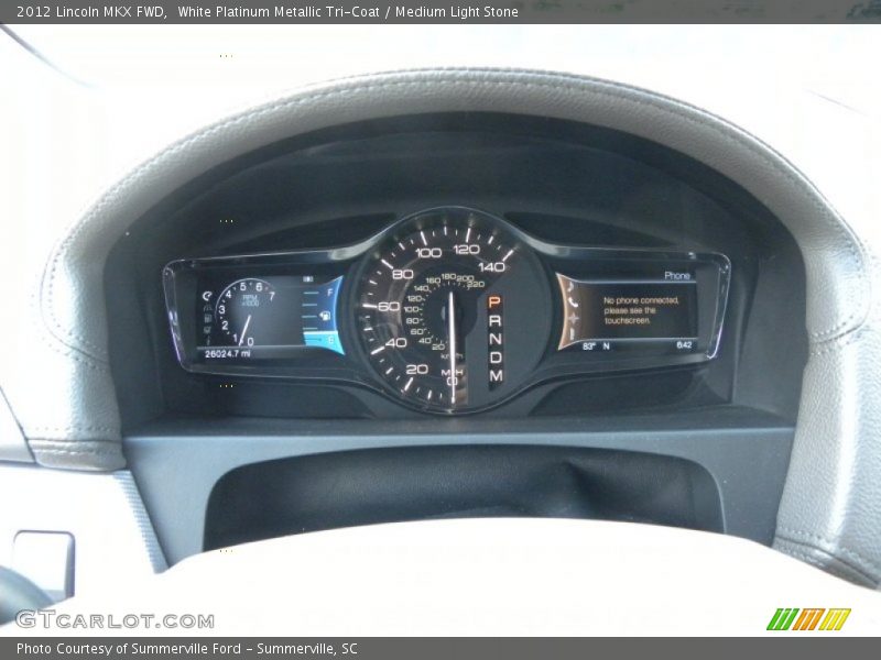White Platinum Metallic Tri-Coat / Medium Light Stone 2012 Lincoln MKX FWD
