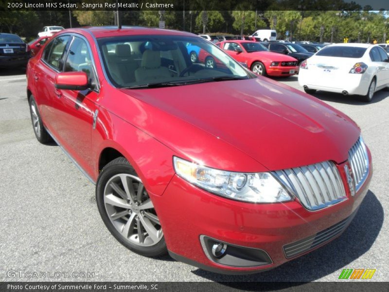Sangria Red Metallic / Cashmere 2009 Lincoln MKS Sedan