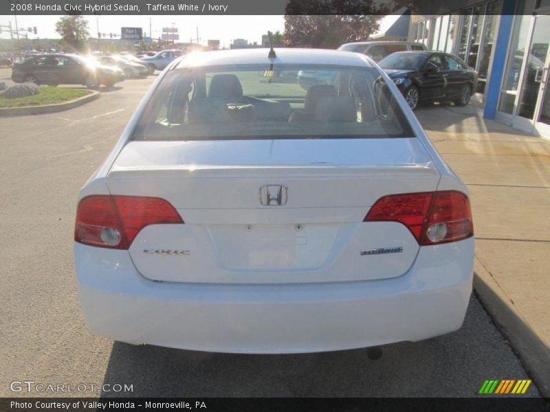 Taffeta White / Ivory 2008 Honda Civic Hybrid Sedan