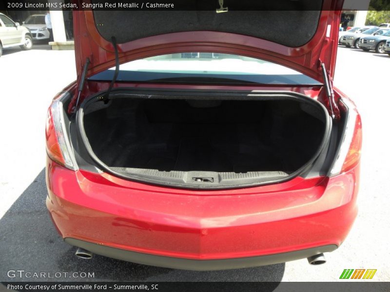 Sangria Red Metallic / Cashmere 2009 Lincoln MKS Sedan