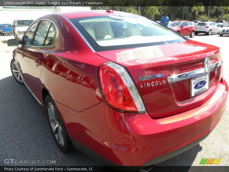 Sangria Red Metallic / Cashmere 2009 Lincoln MKS Sedan
