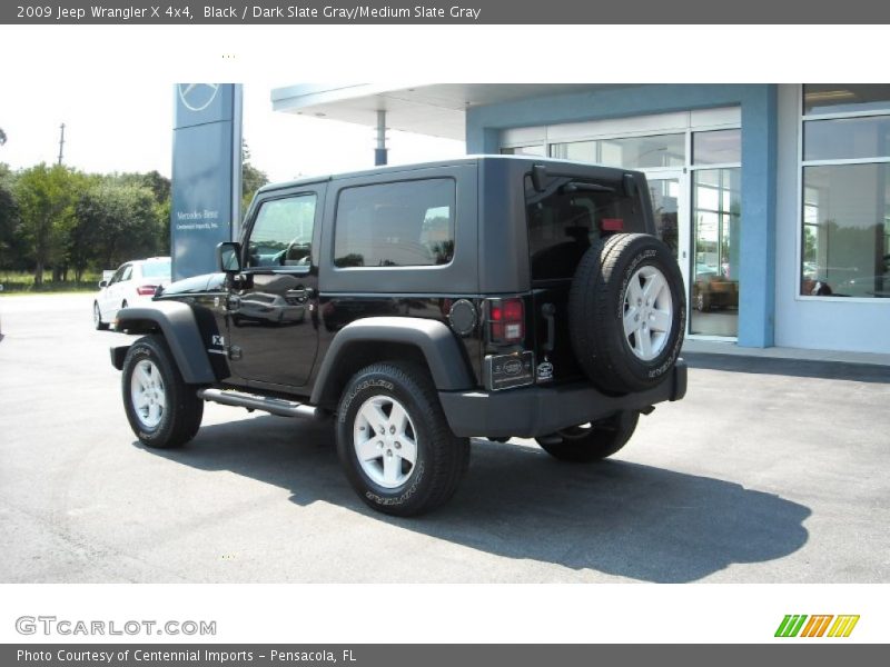Black / Dark Slate Gray/Medium Slate Gray 2009 Jeep Wrangler X 4x4