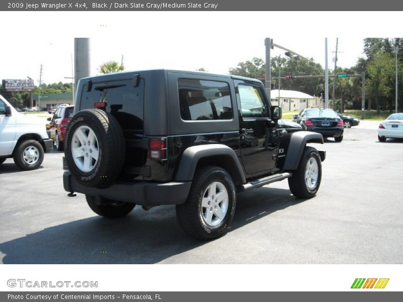 Black / Dark Slate Gray/Medium Slate Gray 2009 Jeep Wrangler X 4x4