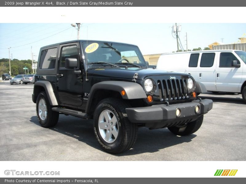 Black / Dark Slate Gray/Medium Slate Gray 2009 Jeep Wrangler X 4x4