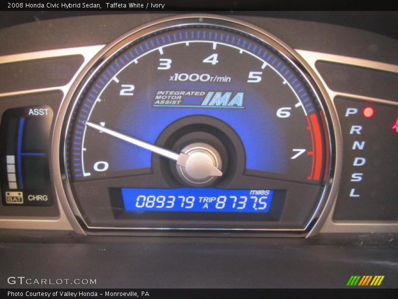 Taffeta White / Ivory 2008 Honda Civic Hybrid Sedan