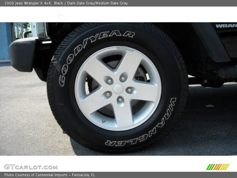 Black / Dark Slate Gray/Medium Slate Gray 2009 Jeep Wrangler X 4x4