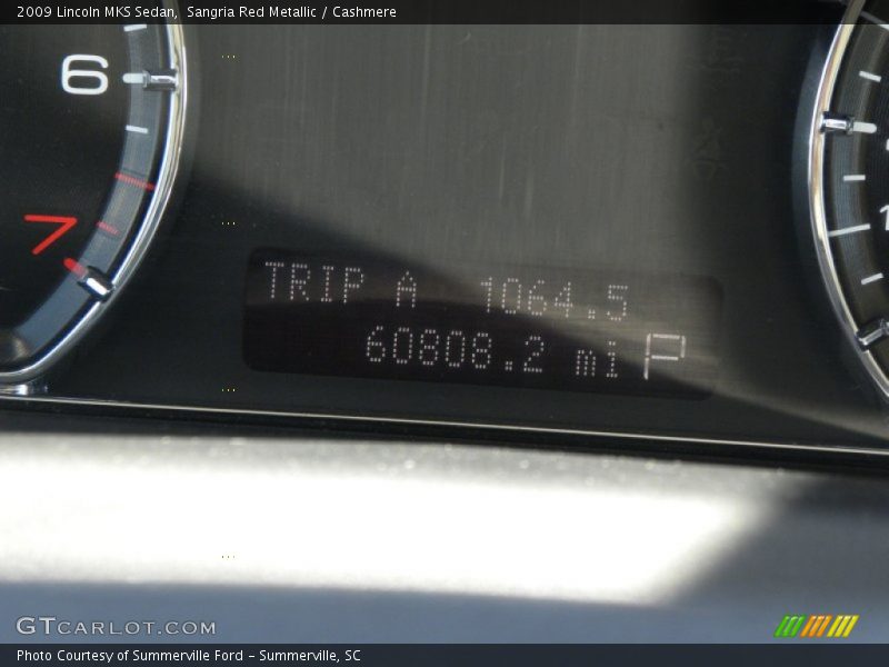 Sangria Red Metallic / Cashmere 2009 Lincoln MKS Sedan