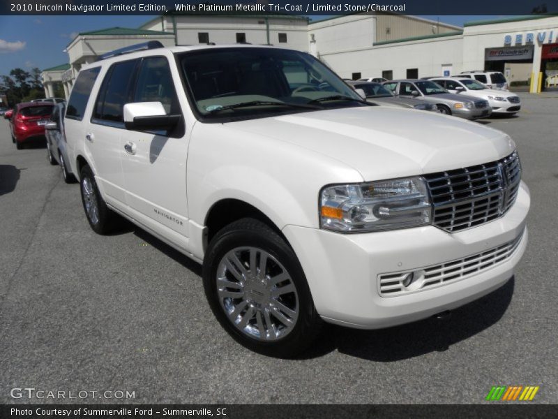 White Platinum Metallic Tri-Coat / Limited Stone/Charcoal 2010 Lincoln Navigator Limited Edition