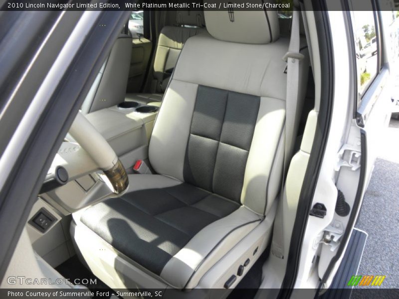 White Platinum Metallic Tri-Coat / Limited Stone/Charcoal 2010 Lincoln Navigator Limited Edition