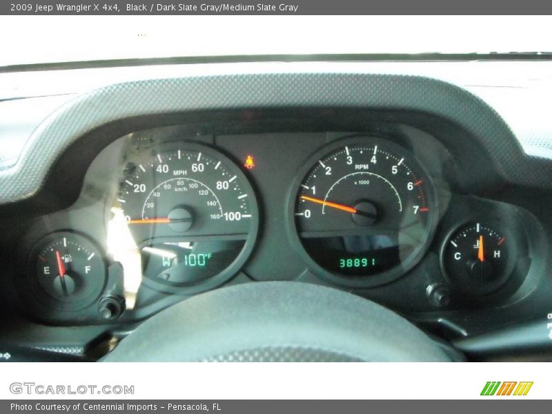Black / Dark Slate Gray/Medium Slate Gray 2009 Jeep Wrangler X 4x4