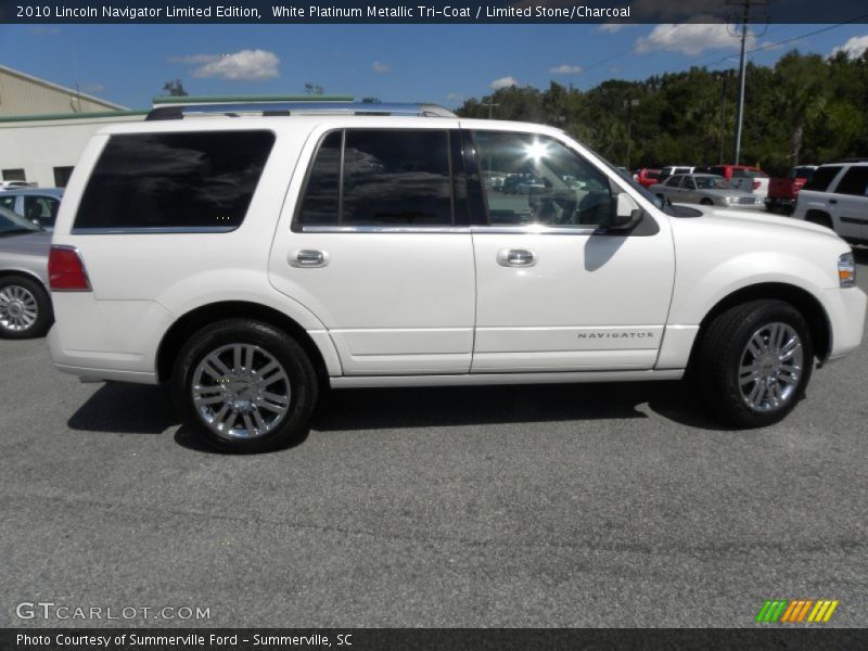 White Platinum Metallic Tri-Coat / Limited Stone/Charcoal 2010 Lincoln Navigator Limited Edition