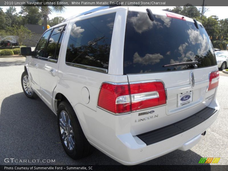 White Platinum Metallic Tri-Coat / Limited Stone/Charcoal 2010 Lincoln Navigator Limited Edition