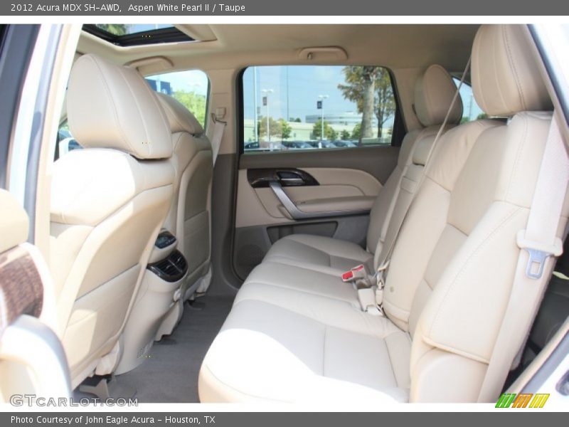 Aspen White Pearl II / Taupe 2012 Acura MDX SH-AWD