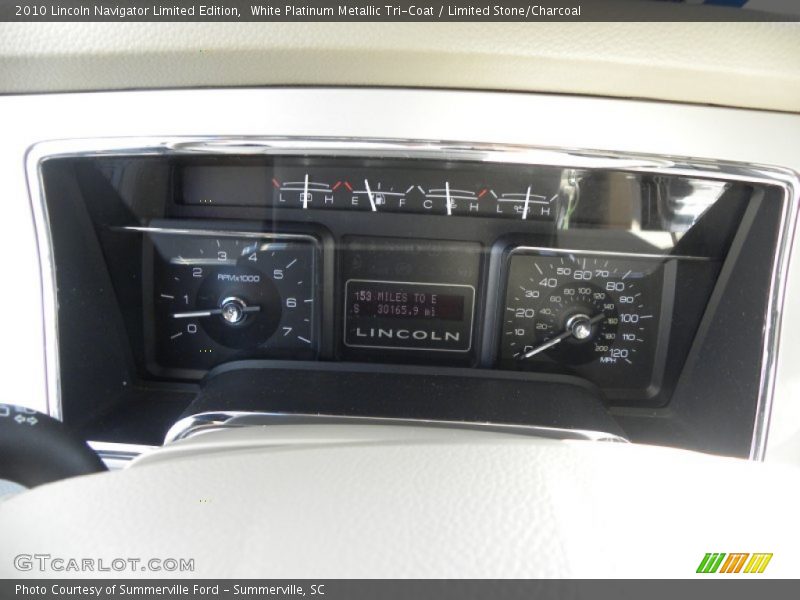 White Platinum Metallic Tri-Coat / Limited Stone/Charcoal 2010 Lincoln Navigator Limited Edition