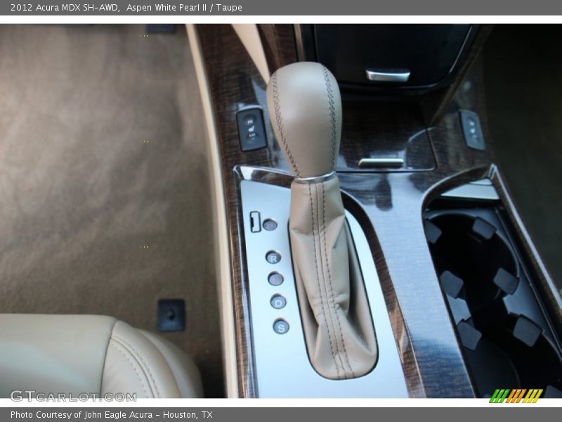 Aspen White Pearl II / Taupe 2012 Acura MDX SH-AWD
