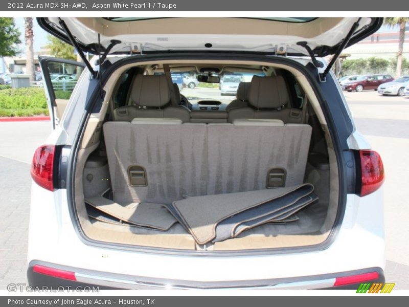Aspen White Pearl II / Taupe 2012 Acura MDX SH-AWD