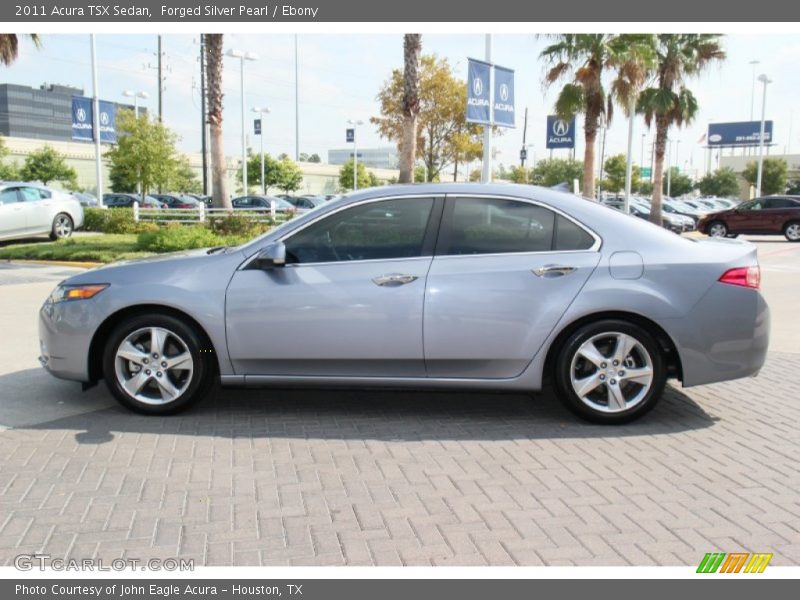 Forged Silver Pearl / Ebony 2011 Acura TSX Sedan