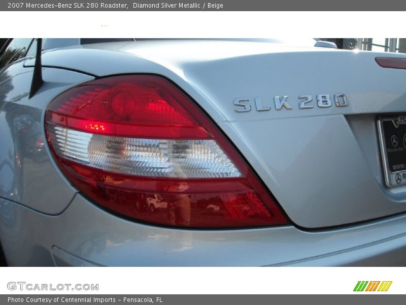 Diamond Silver Metallic / Beige 2007 Mercedes-Benz SLK 280 Roadster