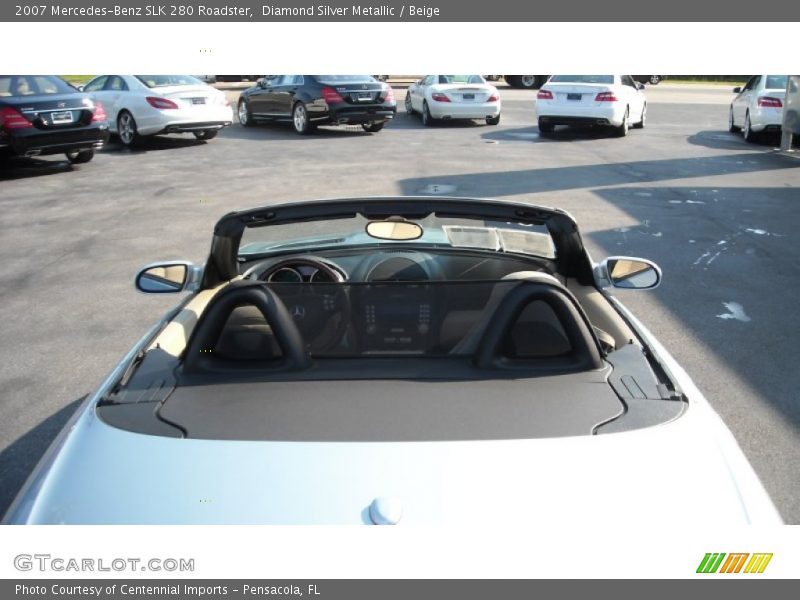 Diamond Silver Metallic / Beige 2007 Mercedes-Benz SLK 280 Roadster
