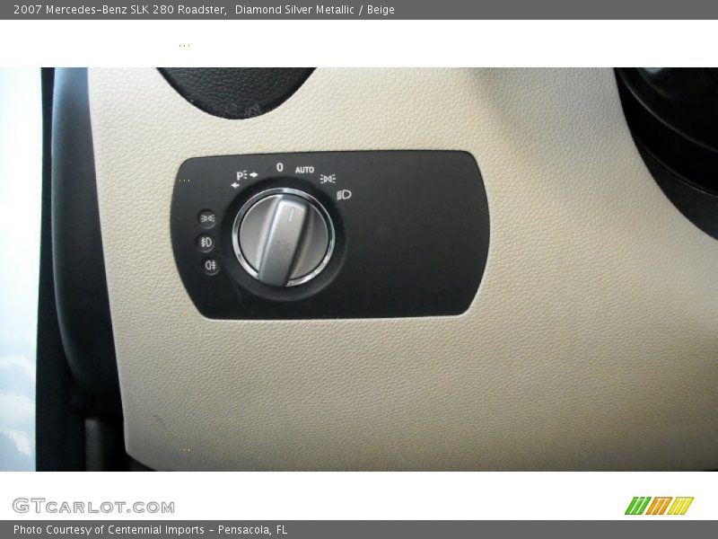 Diamond Silver Metallic / Beige 2007 Mercedes-Benz SLK 280 Roadster