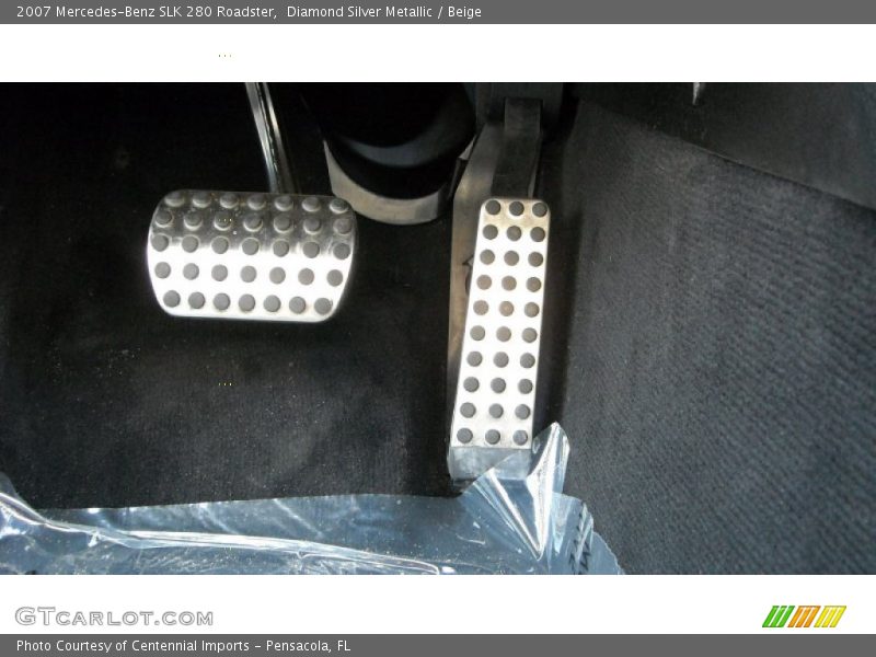 Diamond Silver Metallic / Beige 2007 Mercedes-Benz SLK 280 Roadster