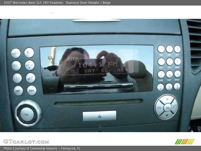Diamond Silver Metallic / Beige 2007 Mercedes-Benz SLK 280 Roadster