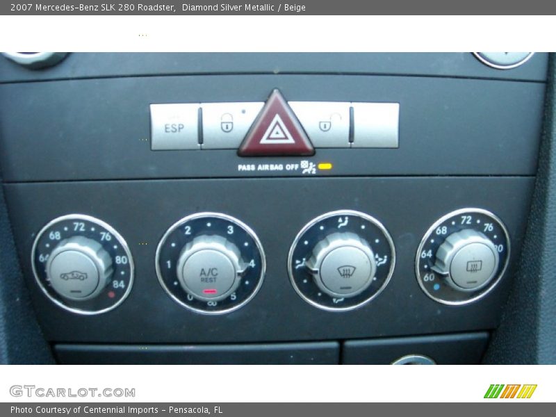 Diamond Silver Metallic / Beige 2007 Mercedes-Benz SLK 280 Roadster