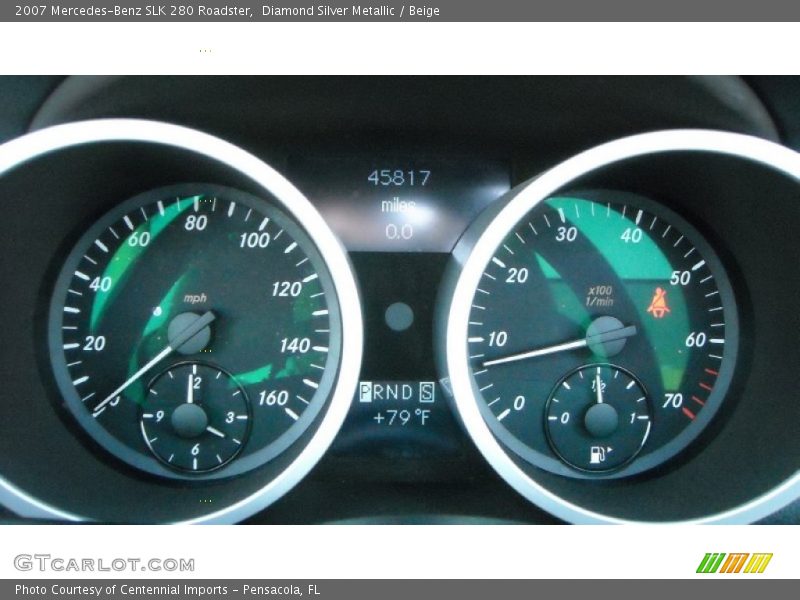 Diamond Silver Metallic / Beige 2007 Mercedes-Benz SLK 280 Roadster