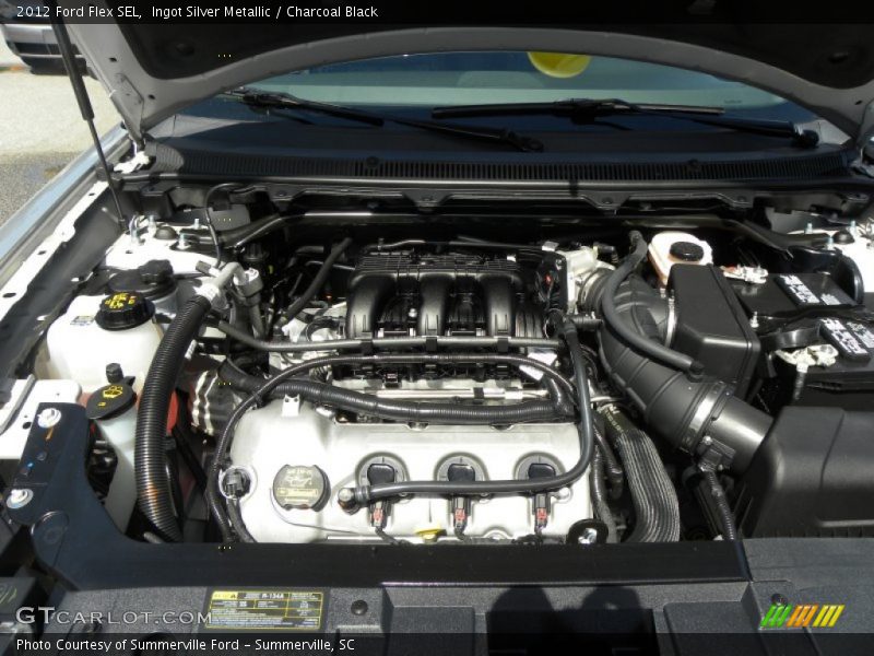 Ingot Silver Metallic / Charcoal Black 2012 Ford Flex SEL