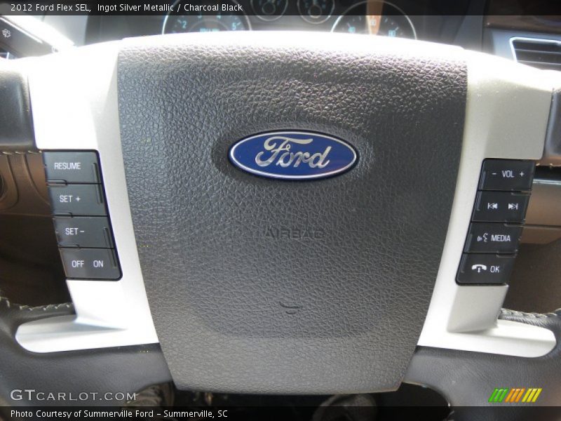 Ingot Silver Metallic / Charcoal Black 2012 Ford Flex SEL