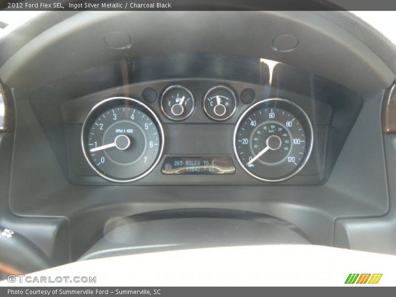 Ingot Silver Metallic / Charcoal Black 2012 Ford Flex SEL