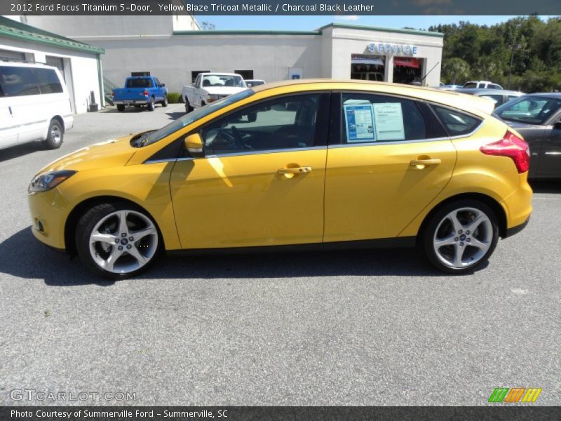  2012 Focus Titanium 5-Door Yellow Blaze Tricoat Metallic