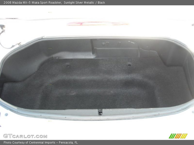 Sunlight Silver Metallic / Black 2008 Mazda MX-5 Miata Sport Roadster