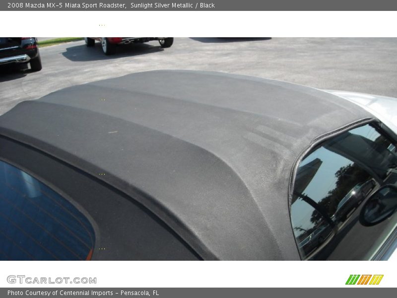 Sunlight Silver Metallic / Black 2008 Mazda MX-5 Miata Sport Roadster